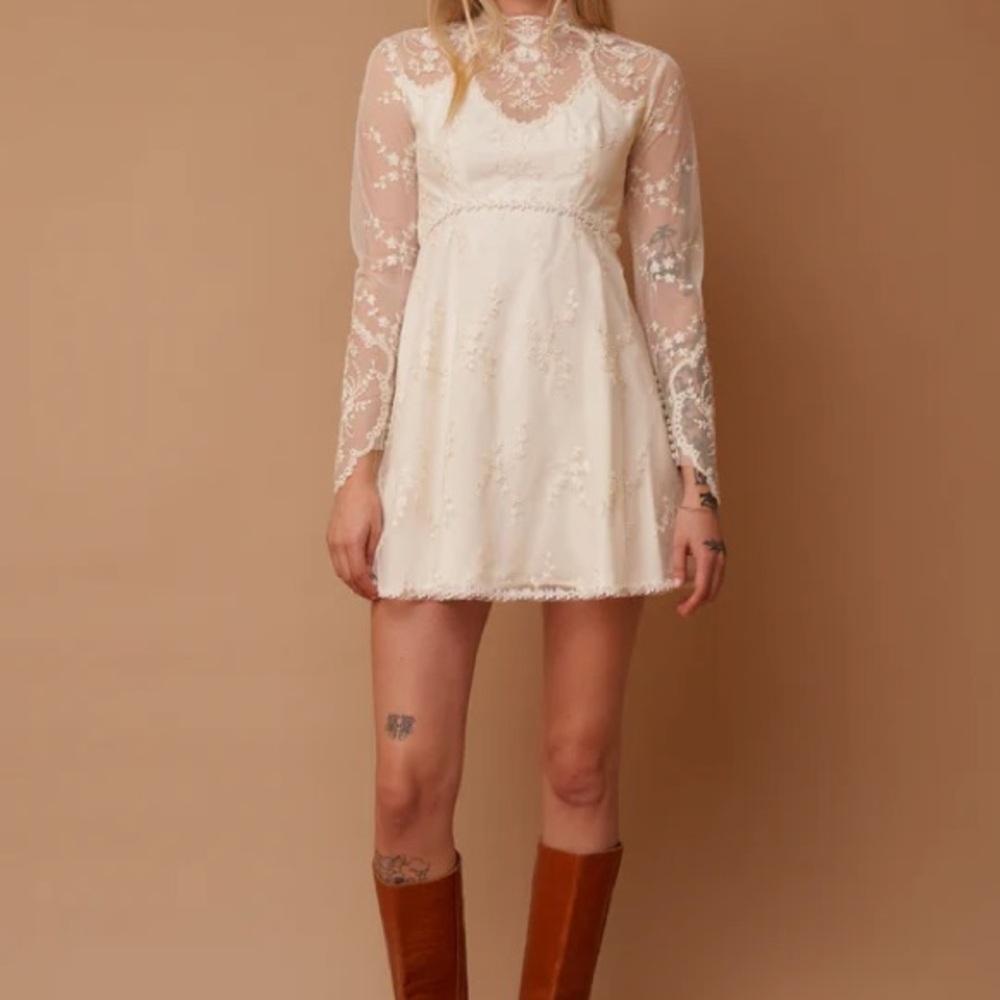 VINTAGE 60s Deadstock Mini Wedding Dress
